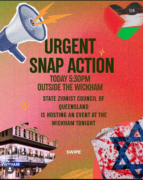 Zionist Protest The Wickham Hotel