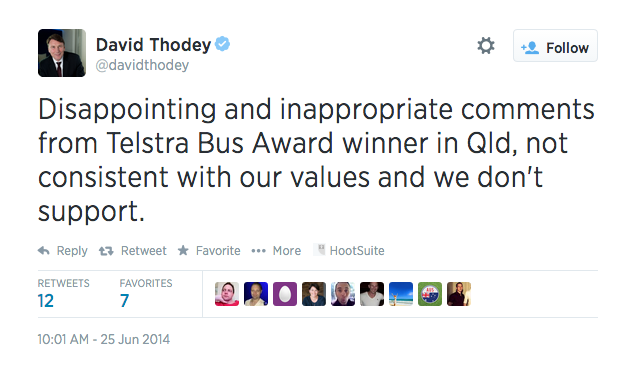 Telstra CEO Di Bella