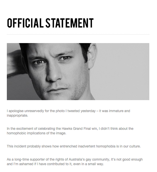 rob mills apology