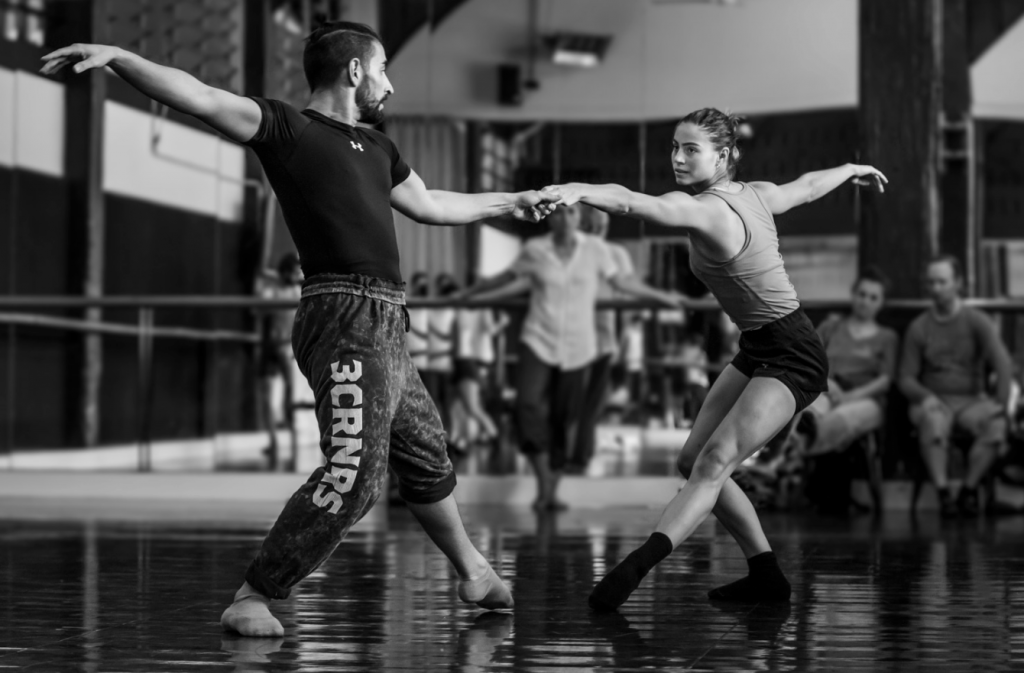 Dancers rehearsing for Quintett