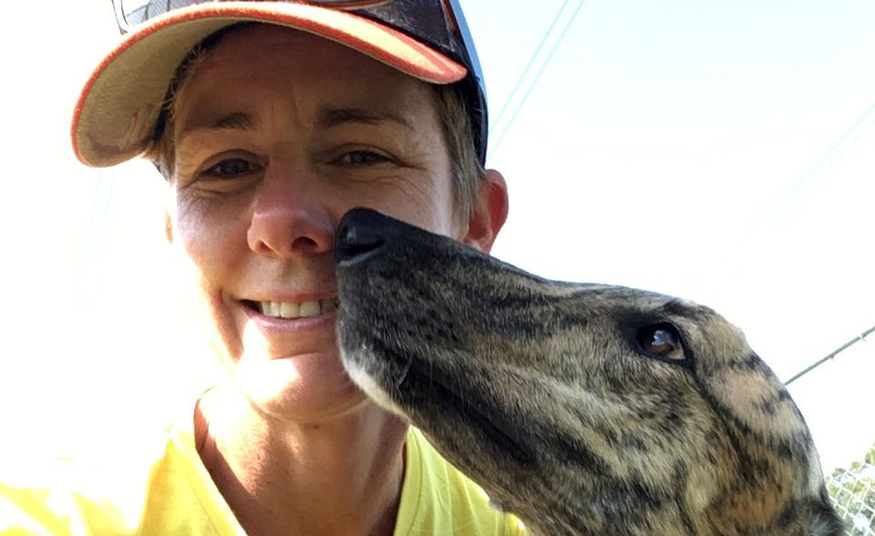 The same-sex couple volunteering to care for retired greyhounds
