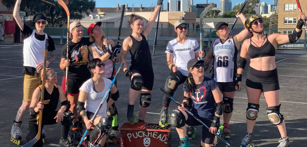 Fancy A Schnipps With The Street Roller Hockey Chix?