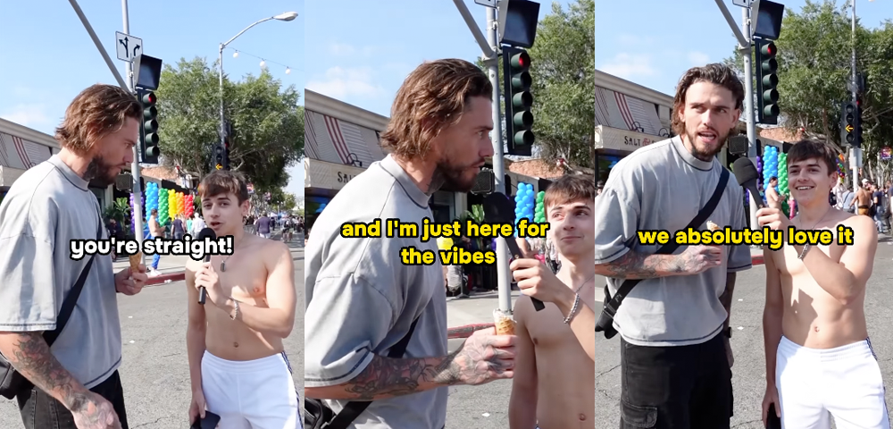 Aussie Bachelorette Star Timm Goes Viral After ‘Stumbling Across’ LA Pride