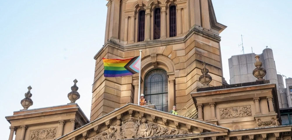 Progress Flag Raising