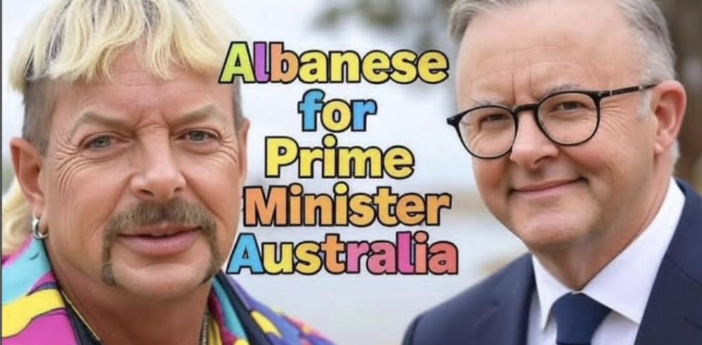 Election Campaign Takes Weird Turn As Joe Exotic Endorses Albo For PM