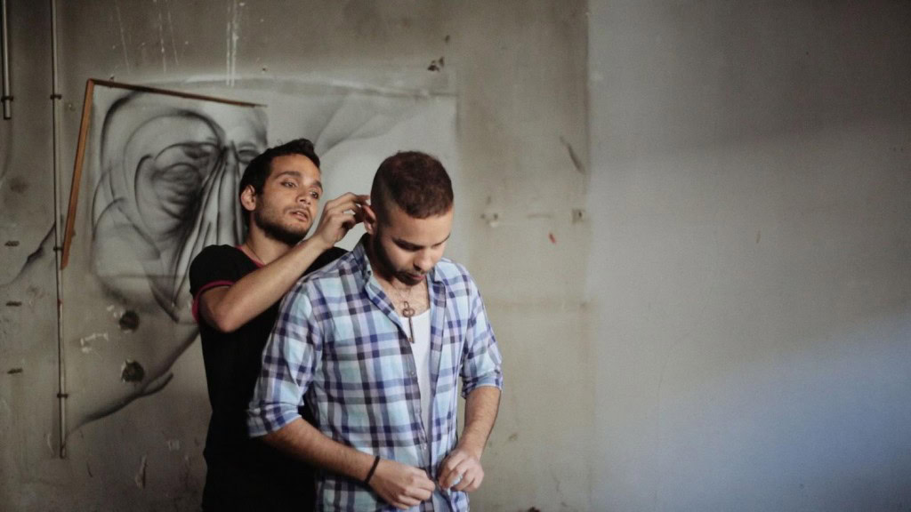 Khader and Naeem, two of the stars of 'Oriented'.