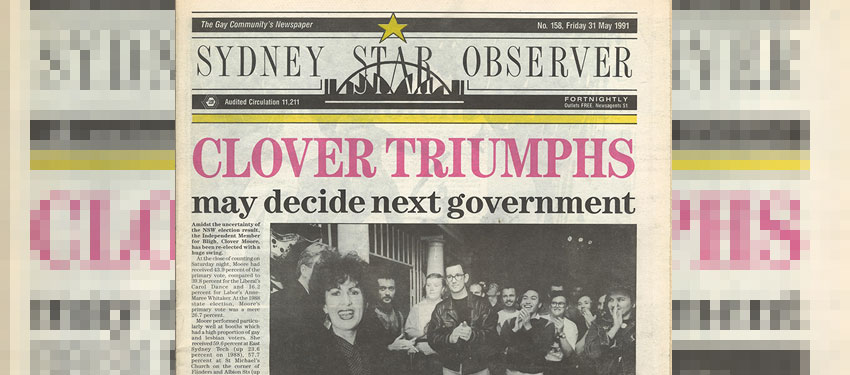 Clover Moore’s early career boosted by gay and lesbian voters