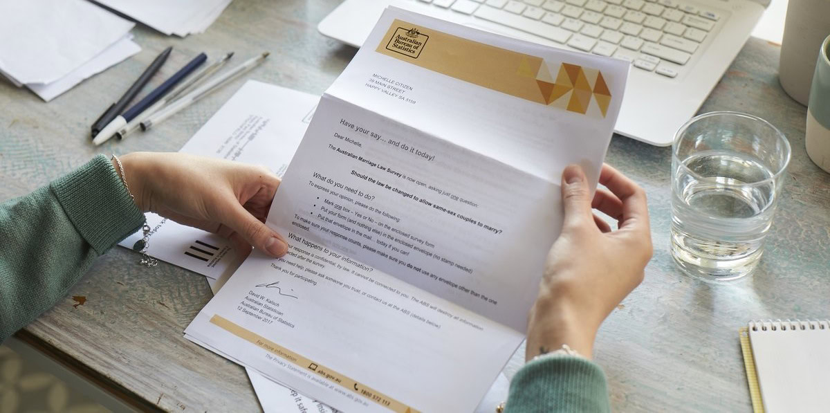 ABS estimates 57.5 per cent of postal survey forms returned