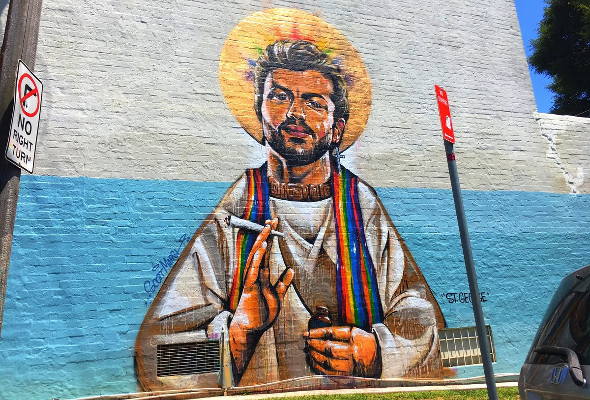 George Michael mural in Sydney vandalised with homophobic slurs