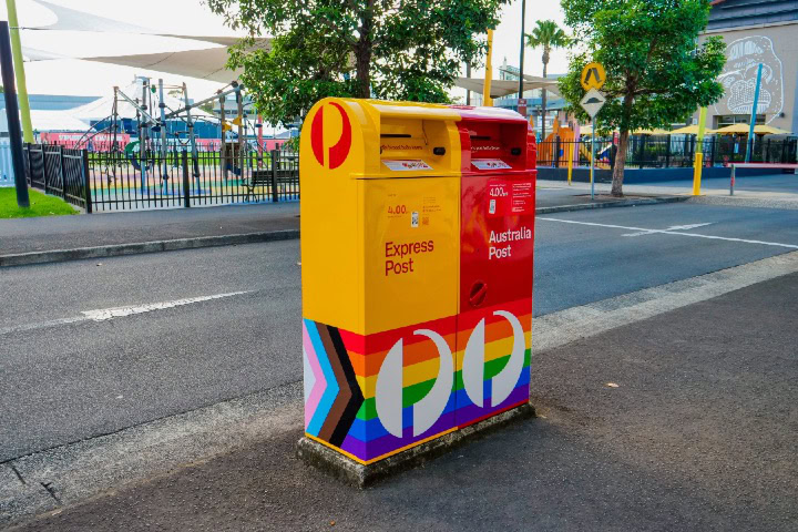 Australia Post’s Pride Street Post Boxes Pop Up In Sydney, Perth