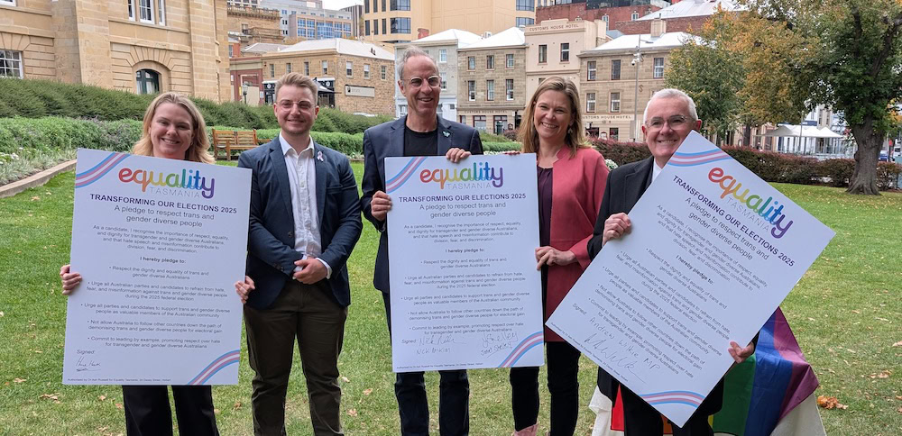Political Figures in Tasmania Sign Pledge Denouncing Anti-Trans Election Hate